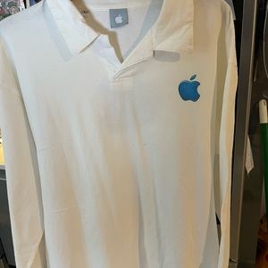 Apple long sleeve polo shirt